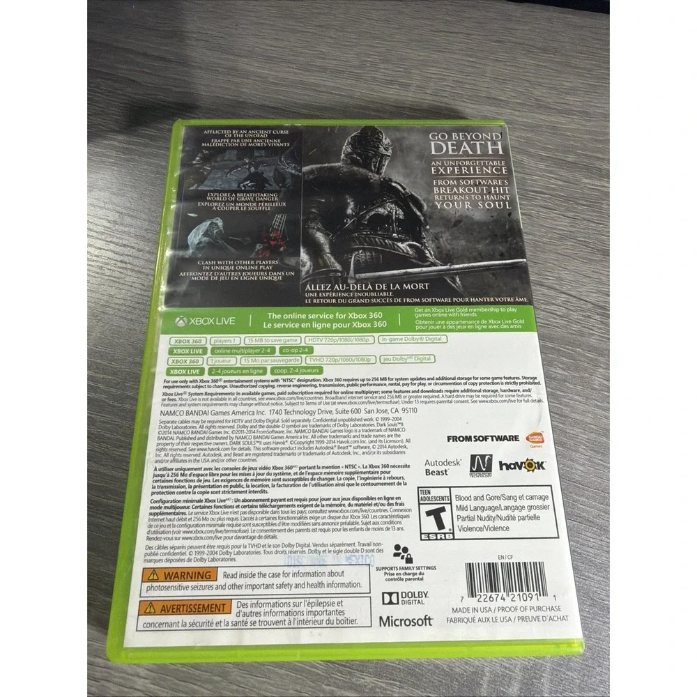 Dark Souls Trilogy CASE‎ ONLY (No Manuel) (Microsoft Xbox One, 2019)
